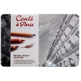 تصویر مداد زغالی 12 رنگ کنته پاریس کد 112564 