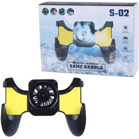 تصویر دسته بازی موبایل فن دار S-02 S-02 Portable Game Grip