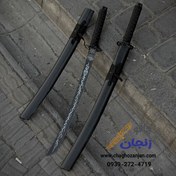 تصویر شمشیر کاتانا مدل رعد سایز ۷۵ سانتی رنگ مشکی 