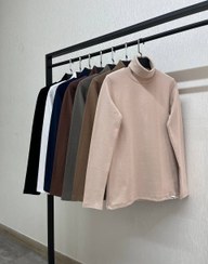 تصویر بلوز یقه اسکی شتری سایز ۴۶ 