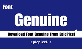 تصویر 6 فونت Genuine انگلیسی 