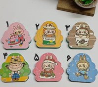 تصویر تخته پاک کن مگنتی طرح لبوبو و کرومی 