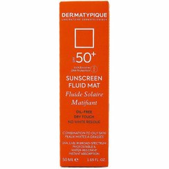 تصویر کرم ضد آفتاب فلویید مت بی رنگ درماتیپیک فاقد چربی مناسب پوست مختلط تا چرب SPF50 Dermatypique sunscreen Fluid Mat Oil Free for combination to oily skin SPF50 Cream 40ml