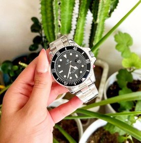 تصویر ساعت مردانه روکلس سابمارینر قاب مشکی تاریخ دار های کپی برند تمپو ساعت مردانه rolex submarine های کپی برند تمپو