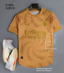 تصویر لباس کانسپت طلایی رئال مادرید- نسخه پلیری 
