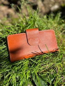 تصویر کیف پول مردانه چرم طبیعی گاوی با مگنت مخفی و کاملا دست ساز و دست دوز Men leather Wallet