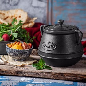 تصویر ظرف دیزی چدنی نالینو مدل Family Nalino Cast-Iron Cruse Pot Family