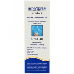 تصویر ژل مرطوب کننده قوی اوره ۳۰ درصد اکتی فوت هیدرودرم ۳۰ گرم Hydroderm Acti-Foot Urea 30 % Corn & Callus Remover Gel 30gr