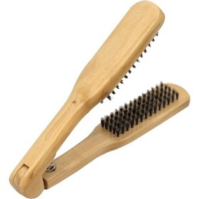 تصویر برس کراتین مو مدل چوبی کد K23IX ا Keratin hair brush, wooden model, code K23IX Keratin hair brush, wooden model, code K23IX