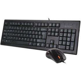 تصویر کیبورد و ماوس ای فورتک مدل KR-8570FXS A4TECH KR-8570FXS Wired Keyboard and Mouse