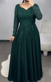 تصویر لباس مجلسی و شب ماکسی مدل پرنسا Dress and long night