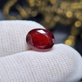 تصویر نگین سنگ طبیعی گارنت معدنی کد 35492 