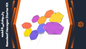 تصویر پنل روشنایی هوشمند ۹ قطعه Nanoleaf Hexagon Starter Kit 