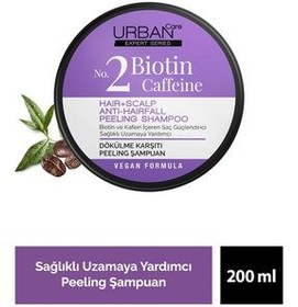 تصویر اسکراب کف سر اوربان URBAN مدل Urban Hair+Scalp Sea Salt Peeling Pre Shampoo حجم 200 میل Urban Care Scalp Scrub containing biotin and caffeine to prevent hair loss, weight 200 grams