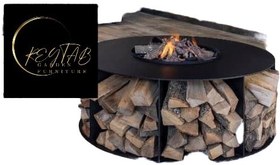 تصویر شومینه هیزمی هوددار HFW104 