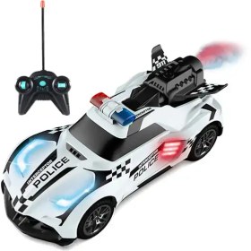 تصویر ماشین پلیس مه ساز کنترلی STUNT SPEED CAR TOYS