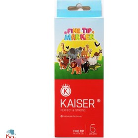 تصویر ماژیک 6 رنگ کایزر، مدل SK811 