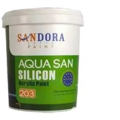 تصویر رنگ اکریلیک نیمه براق ساندورا 4 کیلویی کد 203 