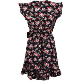 تصویر پیراهن گل سرخ 9599 مشکی 