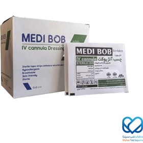 تصویر چسب آنژیوکت مدی باب سایز ۸×۶ سانتی متر MediBob angiocatheter adhesive 6×8 cm