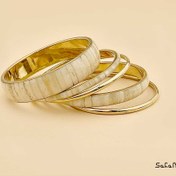 تصویر النگو هندی استخوان و برنج ست 5 عددی 