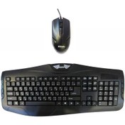 تصویر کیبورد و ماوس باسیم سادیتا مدل SKM-1655 SKM-1655 Keyboard and Mouse