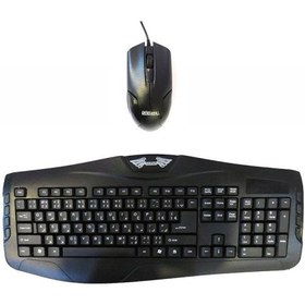 تصویر کیبورد و ماوس باسیم سادیتا مدل SKM-1655 SKM-1655 Keyboard and Mouse