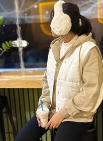 تصویر سویشرت پافر مدل کلاه دار وارداتی 