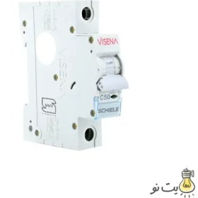 تصویر کلید مینیاتوری تک پل 10 آمپر 6KA ویسنا Single bridge miniature switch 10 amp 6KA Wisna