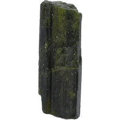 تصویر سنگ راف (تراش نخورده) تورمالین سبز تیره بلور معدنی بسیار خوشرنگ با کیفیت عالی وزن 11.7 قیراط 