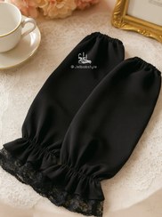 تصویر آستینک شومیزی کرپ مدل هیوا - سایز۲ /45 سانتی متر تا بالای آرنج 