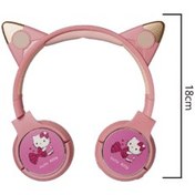 تصویر هدفون بی سیم کی تی مدل KT-59 با طراحی گربه ای 