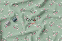 تصویر پارچه طرح شکوفه گل سبز | کد C54 