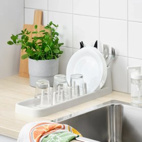 تصویر آبچکان ایکیا مدل STÄMLING staemling dish drainer off white