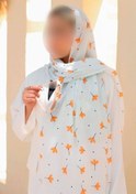 تصویر شال نخی دخترانه منگوله دار طرح قاصدک کد 1-209 ا shawl code 209 shawl code 209