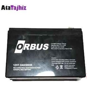 تصویر باتری سیلید اسید 12 ولت 7.2 آمپر اوربوس(Orbus) 