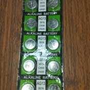 تصویر باطری لیزرهای معمولی بسته ده تایی 