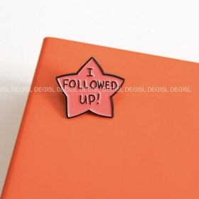 تصویر پین متنی I followed up! - کد35 