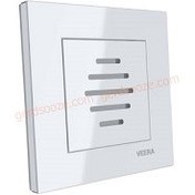 تصویر زنگ ملودی ویرا مدل ساده سفید Veera Switch And Sockets White