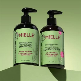 تصویر شامپو رزماری میل [تقویت کننده و ضد ریزش مو ارگانیک میله] اصل آمریکا Mielle Rosemary mint Strengthening shampoo