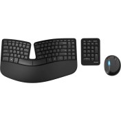 تصویر کیبورد و ماوس بی‌سیم مایکروسافت مدل Sculpt Ergonomic Desktop 