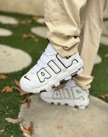 تصویر نایکی ایر آپتمپو سفید || Nike Air more up-tempo White (کد ۴۷۹) 