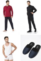 تصویر ست پیژامه مردانه فاق نرمال آستین بلند راسته | پیر کاردین Pierre Cardin TYC7MQBZMN168573532154457 