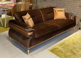 تصویر مبل راحتی کد ۲۴ - جاسمین / ۳+۱+۱ / فندقی Ramtin sofa