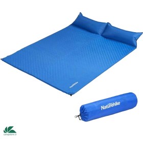 تصویر زیرانداز خود بادشو نیچرهایک مدل Coupَََle Inflatable Mat With Pillow 