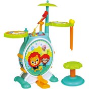 تصویر موزیکال جاز و درام بزرگ هولی تویز مدل huile toys 666 ا 3130 Huile Toys Dimple Electric Big Toy Drum Set for Kids 3130 Huile Toys Dimple Electric Big Toy Drum Set for Kids