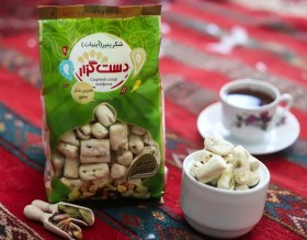 تصویر شکر پنیر پسته هل مملکت خانمی مخصوص 400 گرم Mamlekat Khanomi Pistachio Cardamom Candy - 400g