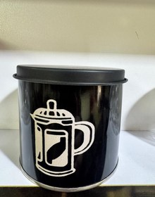 تصویر قوطی قهوه فلزی 