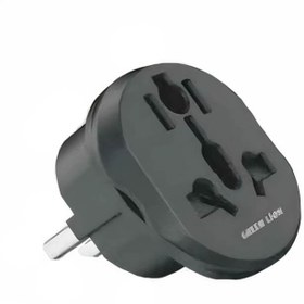 تصویر تبدیل برق سه به دو گرین لاین مدل Conversion EU Plug 2 Green Lion Conversion EU Plug 2 3Pin to 2Pin Power Converter