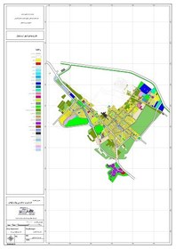 تصویر عنوان نقشه: کاربری اراضی پیشنهادی شهر ارسنجان 